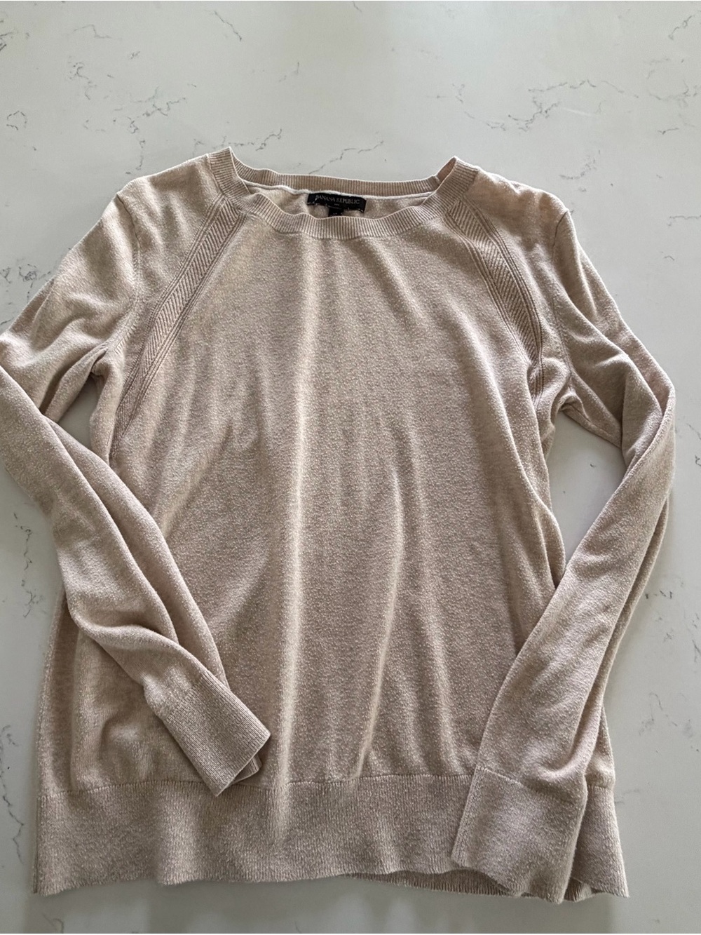 Banana Republic Crewneck Sweater in Light Beige